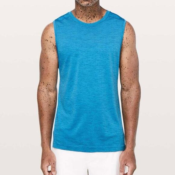 Lululemon Metal Vent Tech Muscle Tank Sleeveless Activewear Blue Size Small - Picture 1 of 11